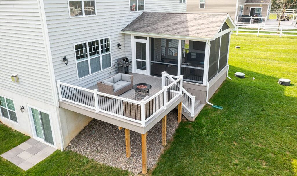 screen porch in Midlothian